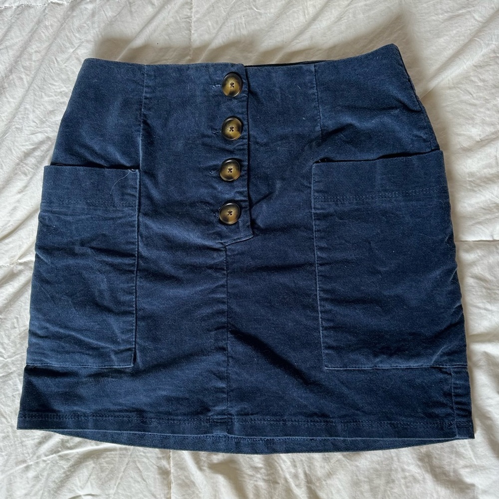 BDG Urban Outfitters Navy Button Up Skirt